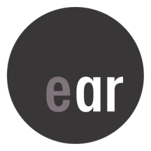 Journal logo: a full grey circle with EAR in grey and white.